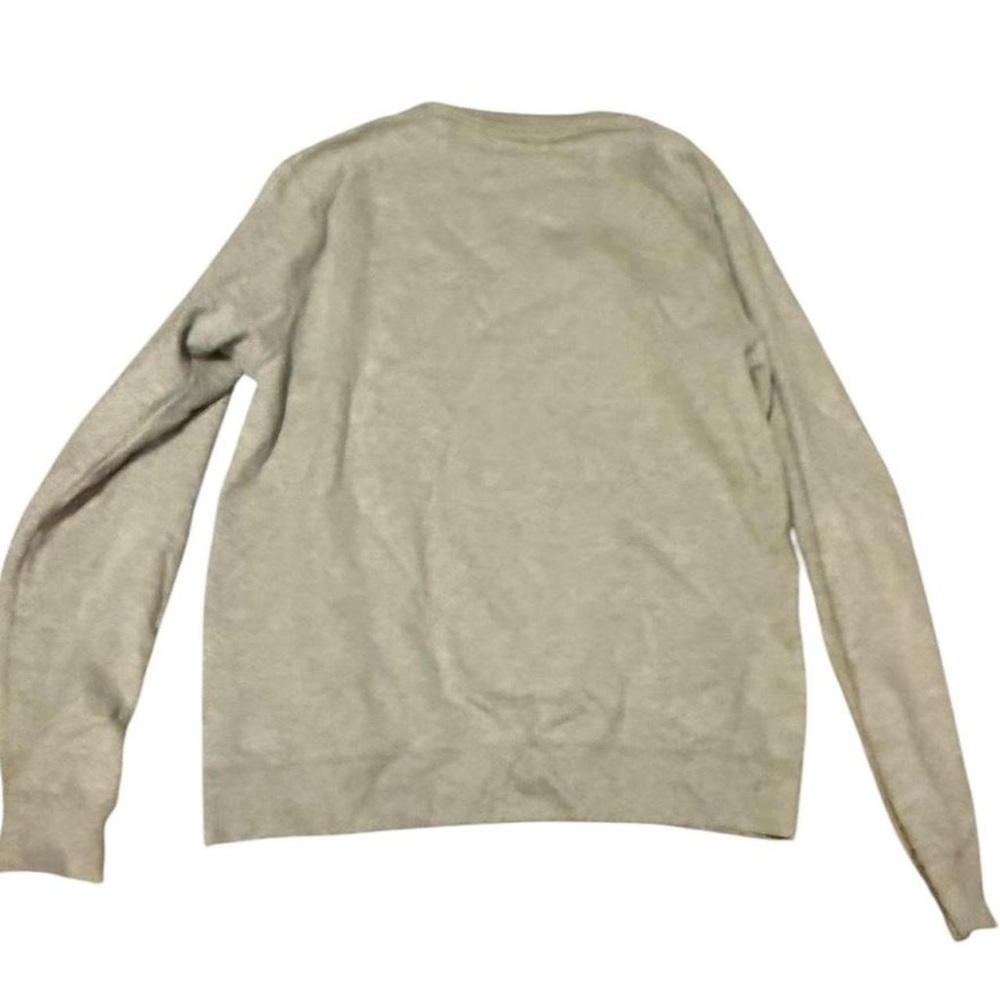 Gray Crewneck Sweater with Bold Text - Picture 2 of 5